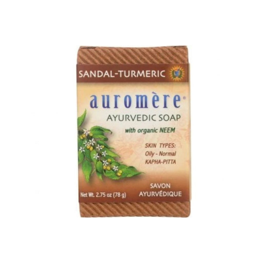 Auromère Sandal-Turmeric Ayurvedic Soap